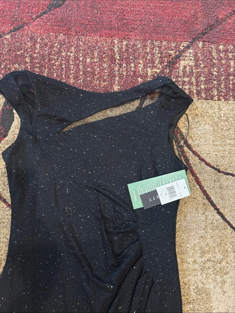 Scarlett Black Sparkle Midi Sheath Dress - Picture 3 of 6